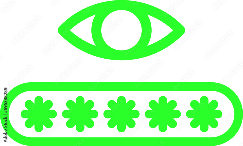 view password button, eye on password icon vector design view password button, eye on password icon vector design