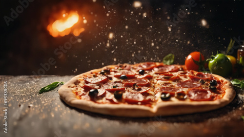  Sapore in Volo- Pizza Pepperoni e Margherita Appena Uscita dal Forno