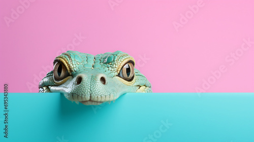 Creative animal concept. Crocodile alligator © Hassan