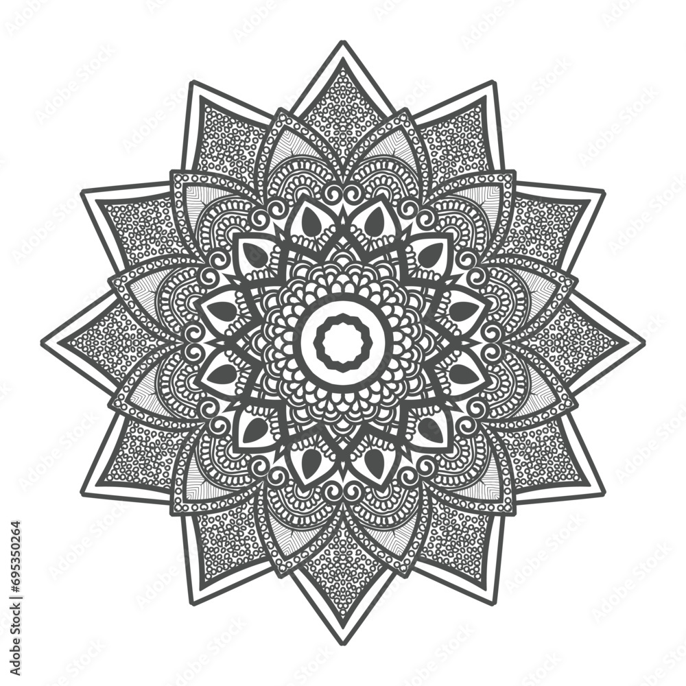 Vector luxury mandala template background and ornamental design for coloring page, greeting card, invitation, tattoo, floral mandala.
Vector luxury mandala template background and ornamental design for coloring page, greeting card, invitation, tattoo, floral mandala.