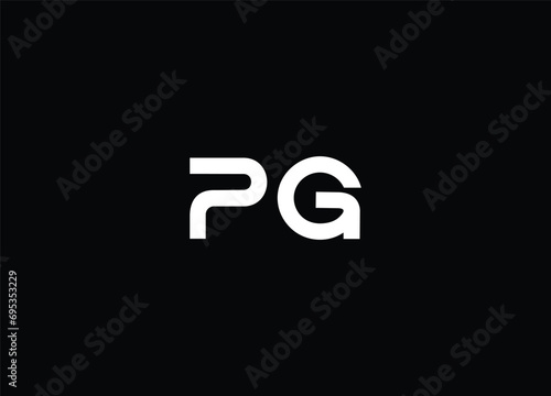 PG Initial Letter Icon Logo Design Vector Illustration