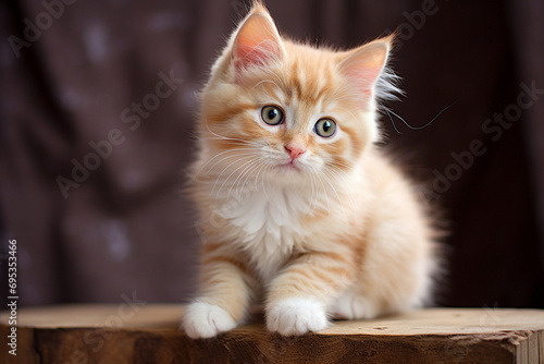 Cute kittle cat animal