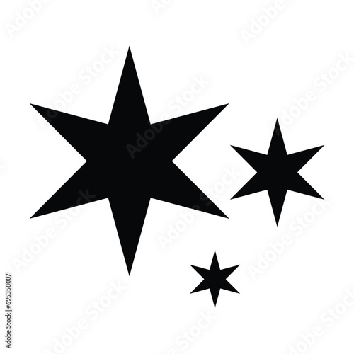 Sparkle star icon, vector abstract element of sparkling star symbol illustration
