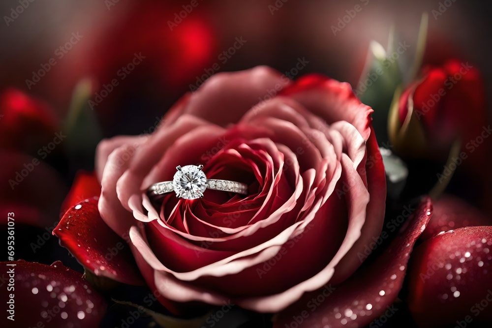rings and rose