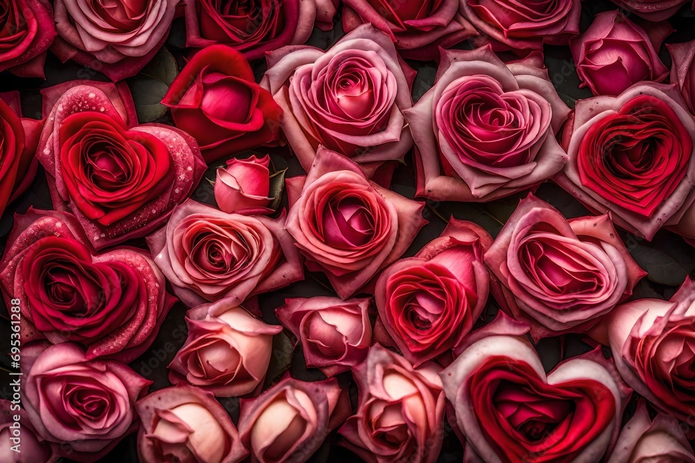 red roses background