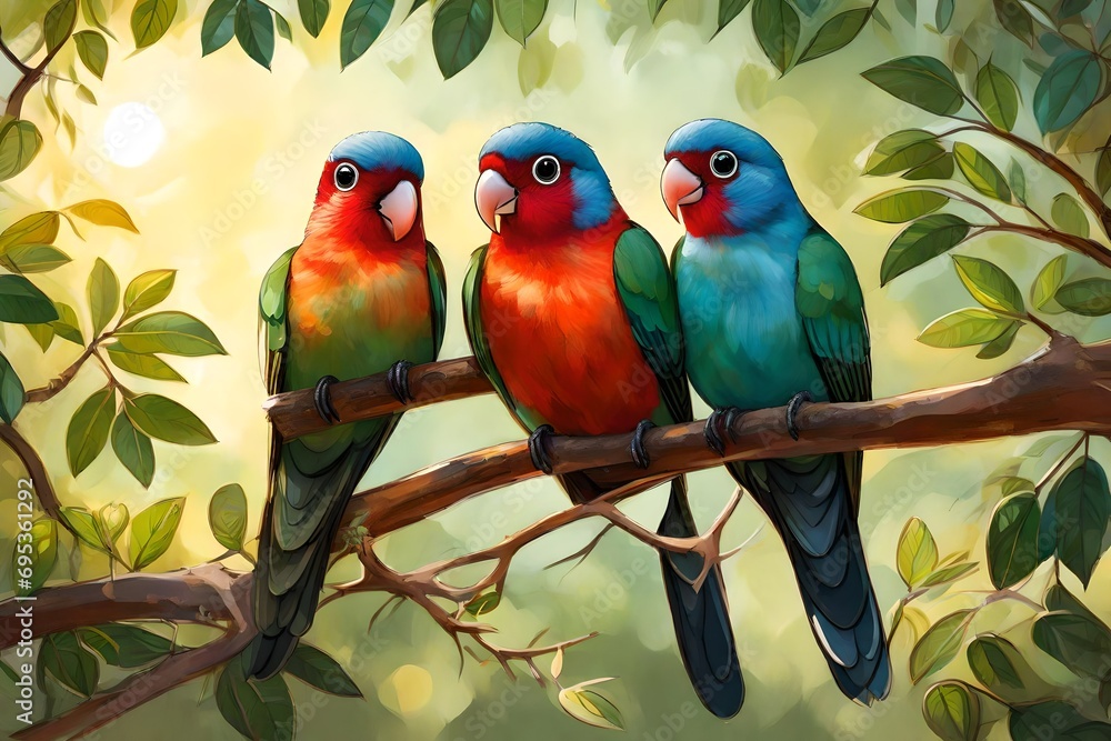 couple of parrots