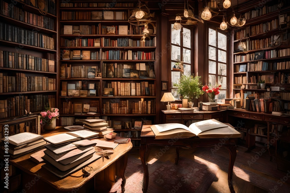 books in library