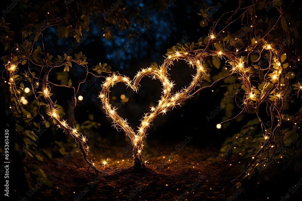 heart with sparkles