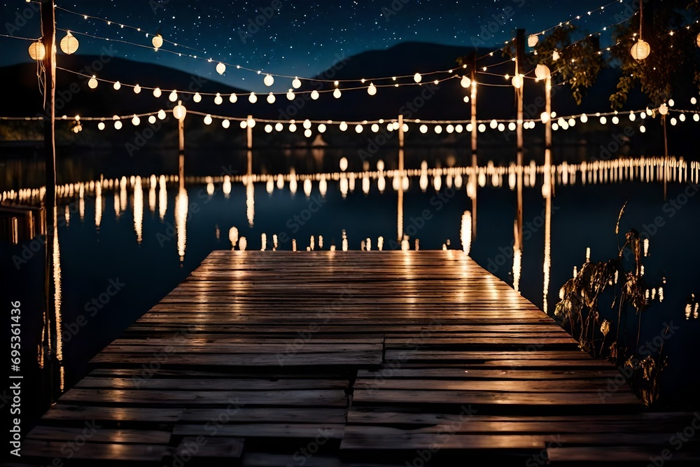 pier at night