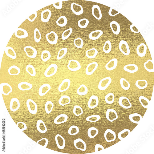 golden zebra pattern circle