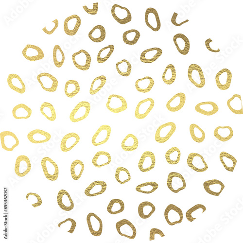 golden zebra pattern circle