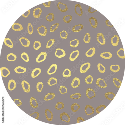golden zebra pattern circle