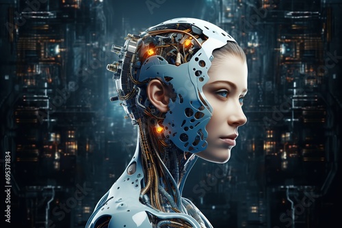 Depiction of Artificial intelligence as a human