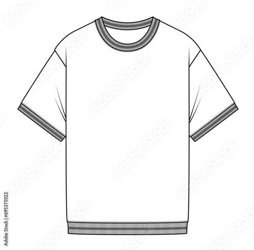 Classic T-shirt- Shirt Fashion Illustration cad
