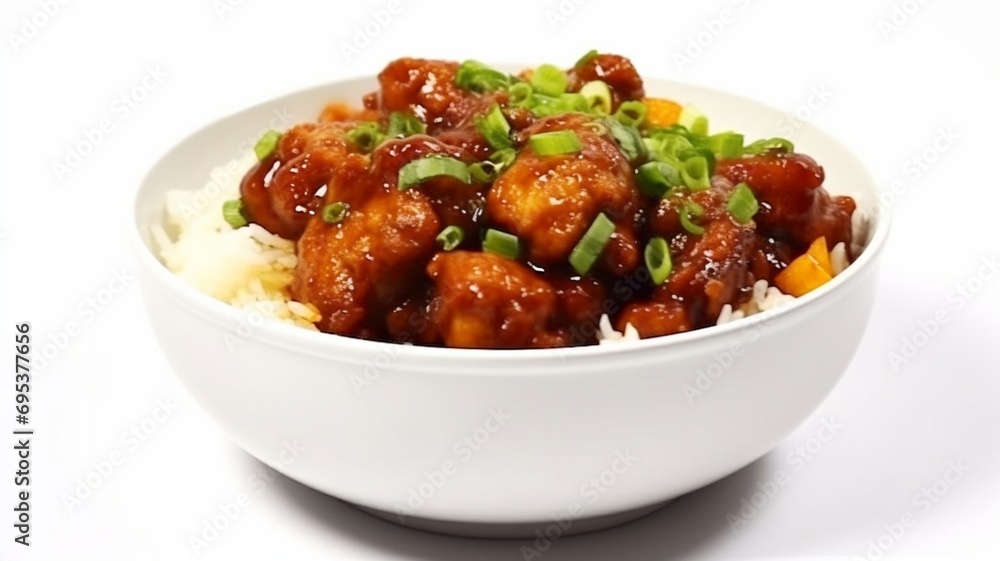 chicken with rice. generative ai chicken with rice. generative ai