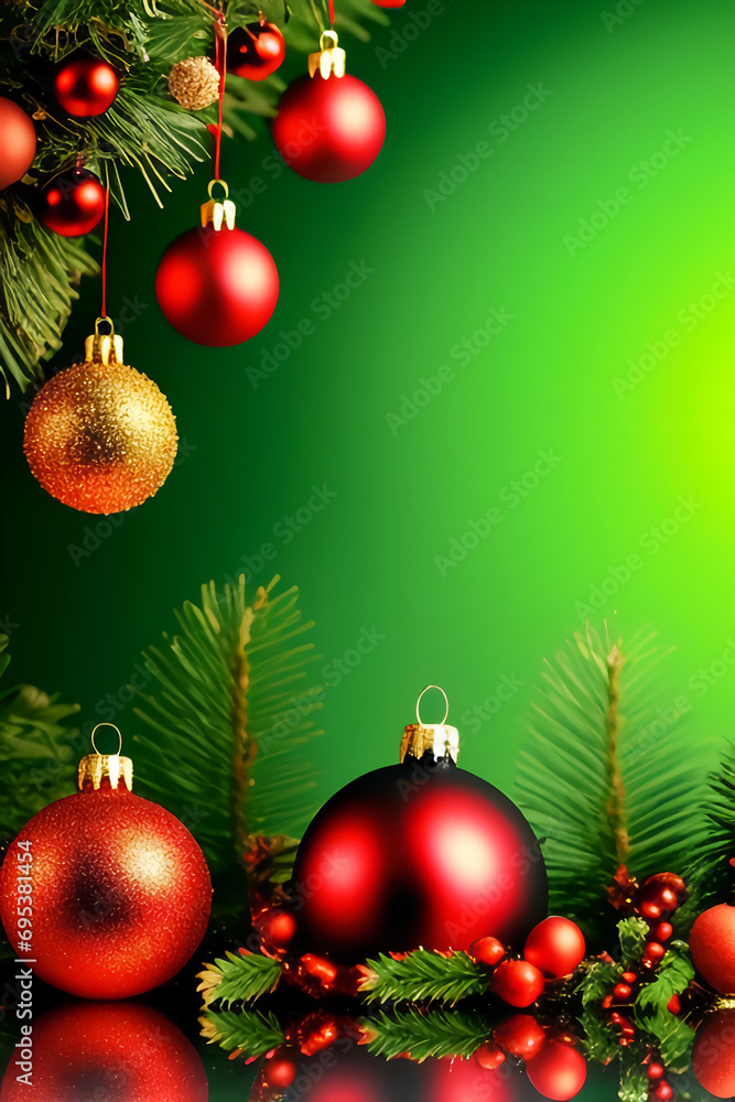 a christmas background wallpaper illustration =AI generated illustration