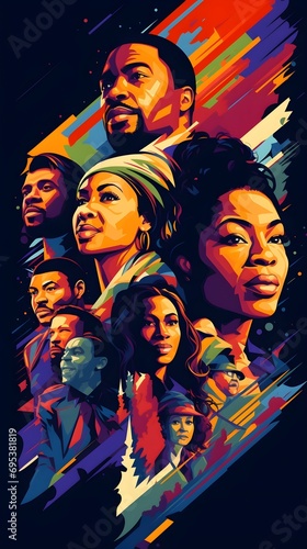 Resonance of Voices Empowering Graphics from Black Icons