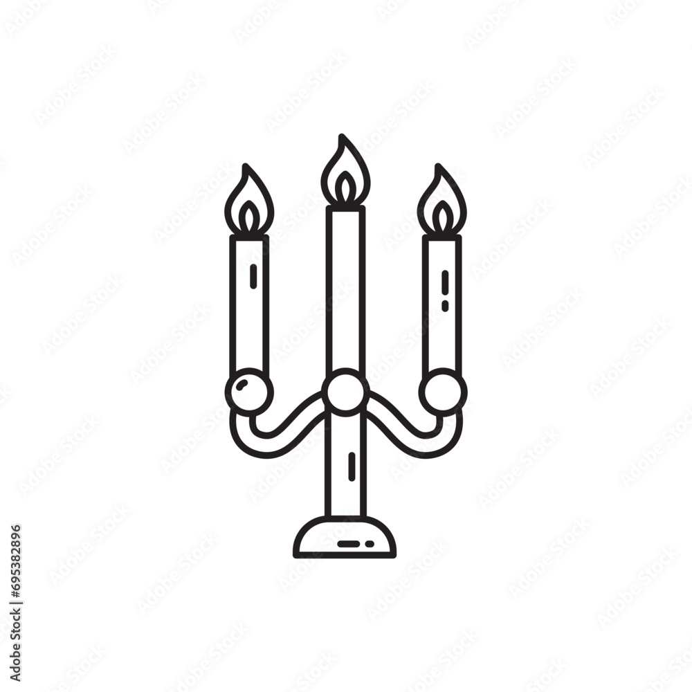Romantic candlelight icon