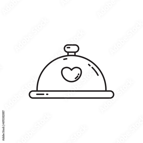 Wedding catering food icon