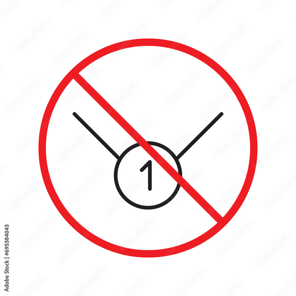 Forbidden Prohibited Warning, caution, attention, restriction label danger. No Medal vector icon. Do not use Medal flat sign design. Medal symbol pictogram. No Rank icon Forbidden Prohibited Warning, caution, attention, restriction label danger. No Medal vector icon. Do not use Medal flat sign design. Medal symbol pictogram. No Rank icon