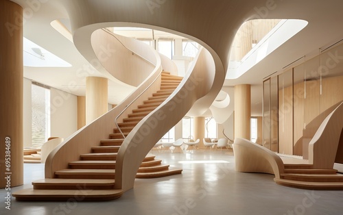 U-Shaped Staircases: A Unique Architectural Accent.