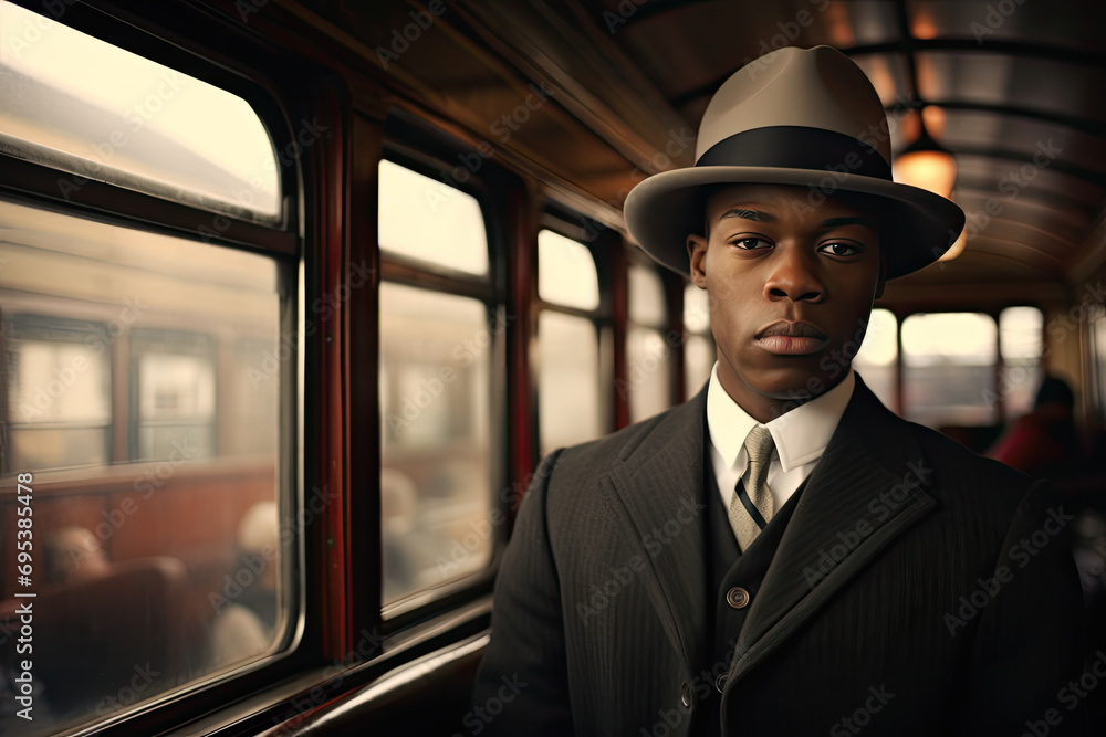 black history month in train copy space photograph black history month in train copy space photograph