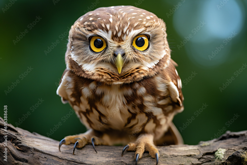 Fototapeta premium eagle owl portrait,ai generated