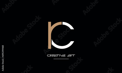 CR, RC, C, R abstract letters logo monogram