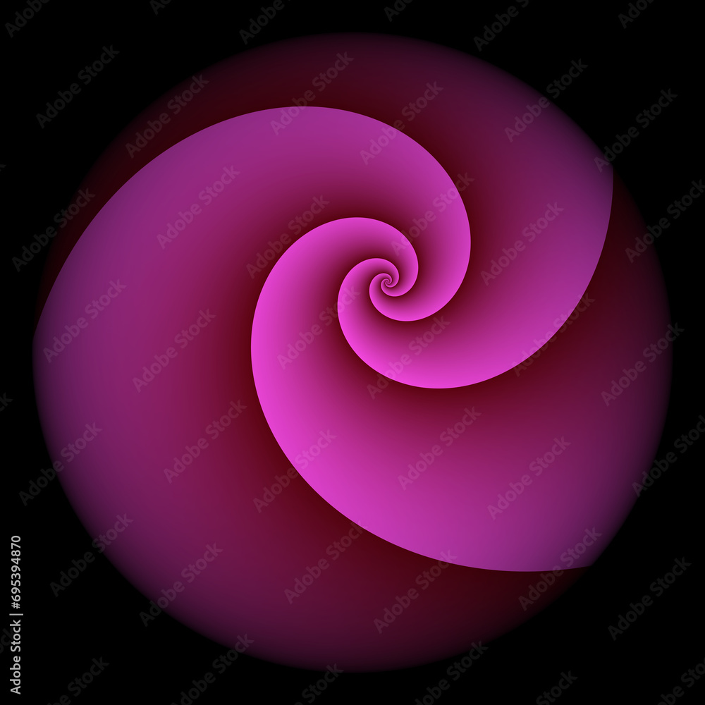 abstract concentric spiral design element