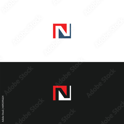 N logo letter design on luxury background. NN logo monogram initials letter concept. N, NN icon logo design photo