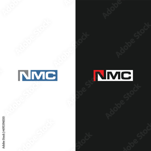 NMC logo. N M C design. White NMC letter. NMC, N M C letter logo design. Initial letter NMC linked circle monogram  logo, NMC letter logo vector design.  logo