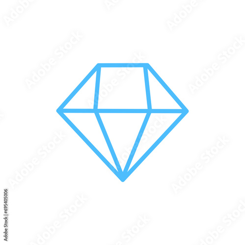 diamond icon flat style