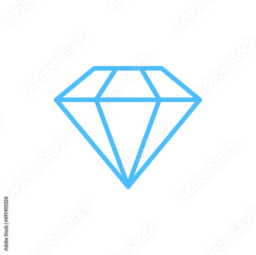 diamond icon flat style