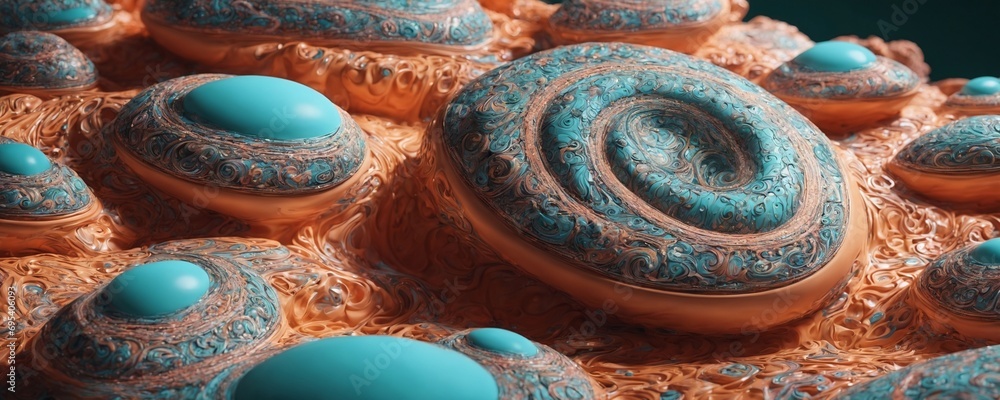 a close up of a dough with blue icing