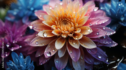 Dahlia flower close up photography.  © Vika art