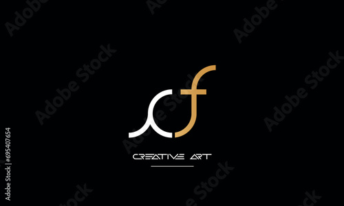 CF, FC, C, F abstract letters logo monogram photo