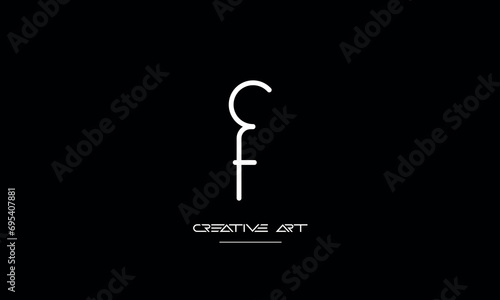 CF, FC, C, F abstract letters logo monogram