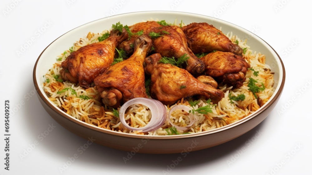 chicken wings with rice. generative ai chicken wings with rice. generative ai