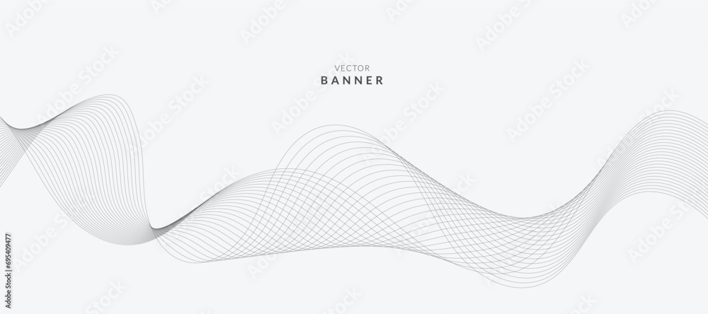 Abstract wave element for design. Digital frequency track equalizer. Stylized line art background. Vector illustration. Wave with lines created using blend tool. Curved wavy line, smooth stripe. Abstract wave element for design. Digital frequency track equalizer. Stylized line art background. Vector illustration. Wave with lines created using blend tool. Curved wavy line, smooth stripe.
