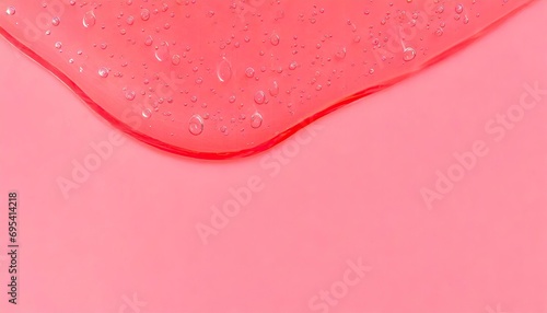 Lotion soap on the red background. photo