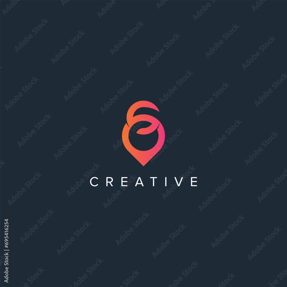 Abstract location Logo With S letter vector template. Abstract location Logo With S letter vector template.
