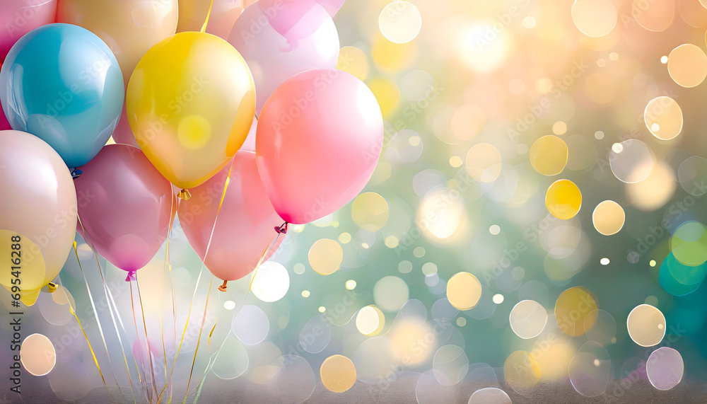 Burst of Celebration - Colorful Balloons Birthday Party
