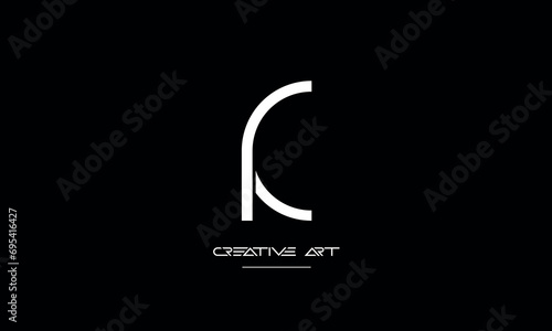 CR, RC, C, R abstract letters logo monogram