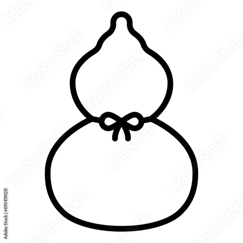 calabash outline icon