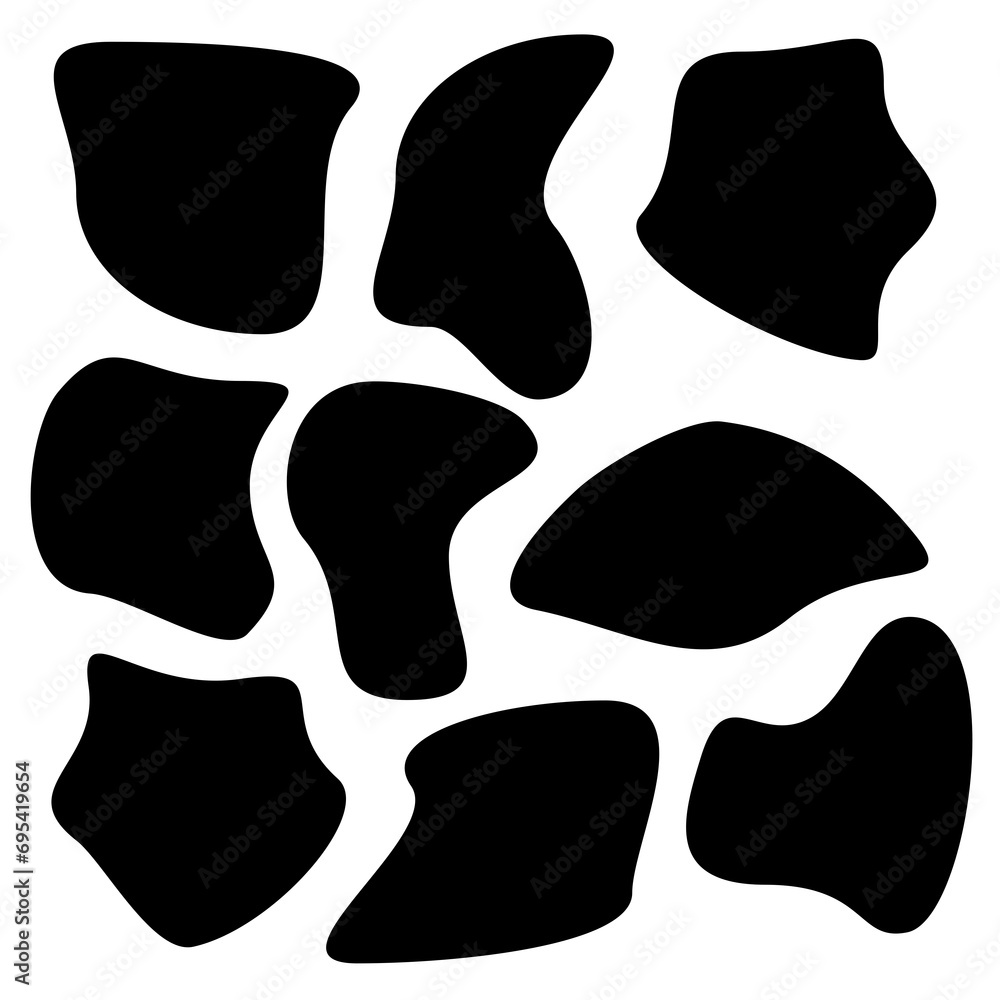 Random blob shapes. Organic blobs set. Rounded abstract organic shape collection. Random shapes of cube, pebble, inkblot, amoeba, drops and stone silhouettes. Blotch texture vector set Random blob shapes. Organic blobs set. Rounded abstract organic shape collection. Random shapes of cube, pebble, inkblot, amoeba, drops and stone silhouettes. Blotch texture vector set