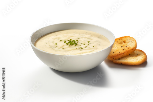 Soup Serenity: Panera's White Background Bliss