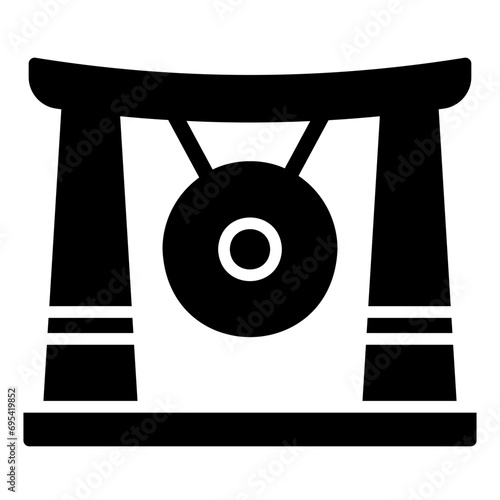 gong glyph icon