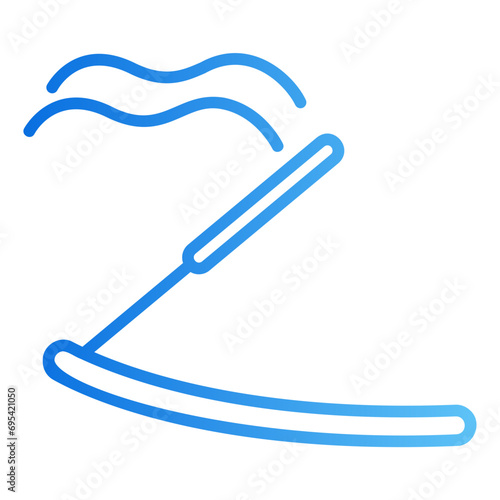 incense stick gradient icon