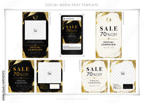 social media post template 66　SNS投稿テンプレート　Webバナー