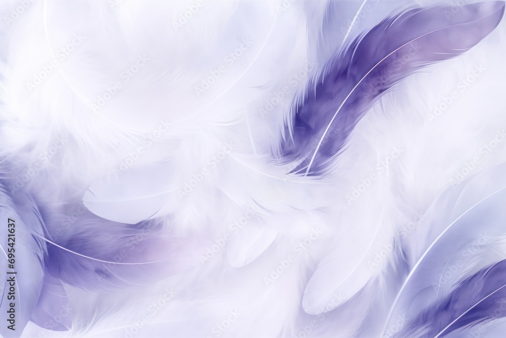  a white and purple background with a lot of feathers on the bottom of the image and the bottom of the image on the bottom of the page of the page.